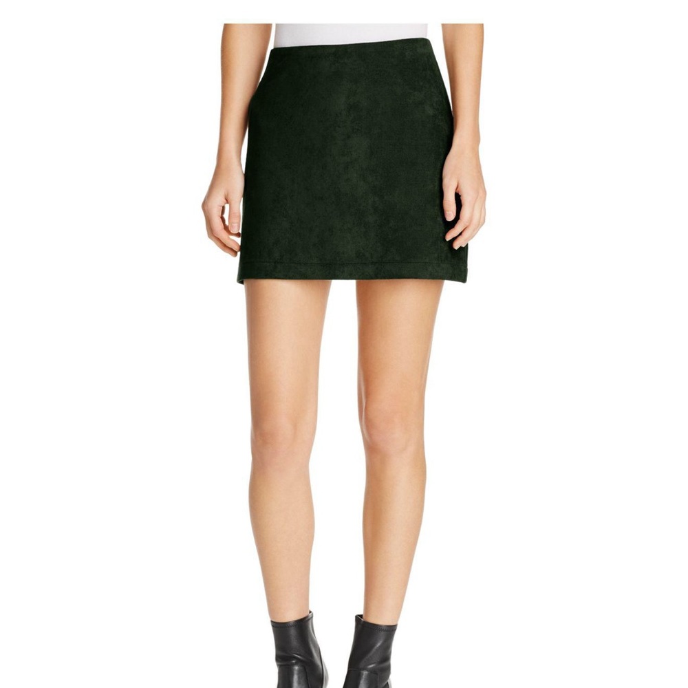 French Connection Faux Suede Mini Skirt